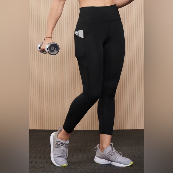 Fabletics L Black Oasis PureLuxe High Waisted Legging - Picture 3 of 5
